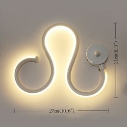 Moderne Minimalistisk Lampe Aluminiumslampe Soveværelse Sengelampe Dekoration Designere formet korridorbelysning Kreativ stuelamper