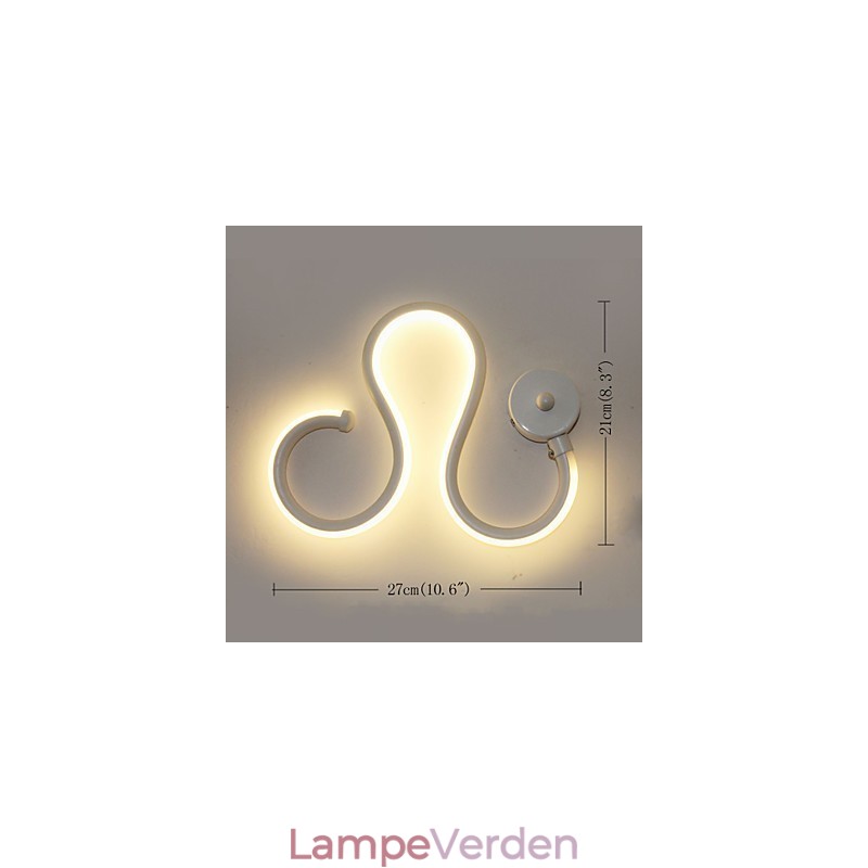 Moderne Minimalistisk Lampe Aluminiumslampe Soveværelse Sengelampe Dekoration Designere formet korridorbelysning Kreativ stuelamper