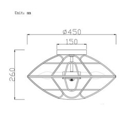 Retro Mini Style Maleri Metal Flush Mount
