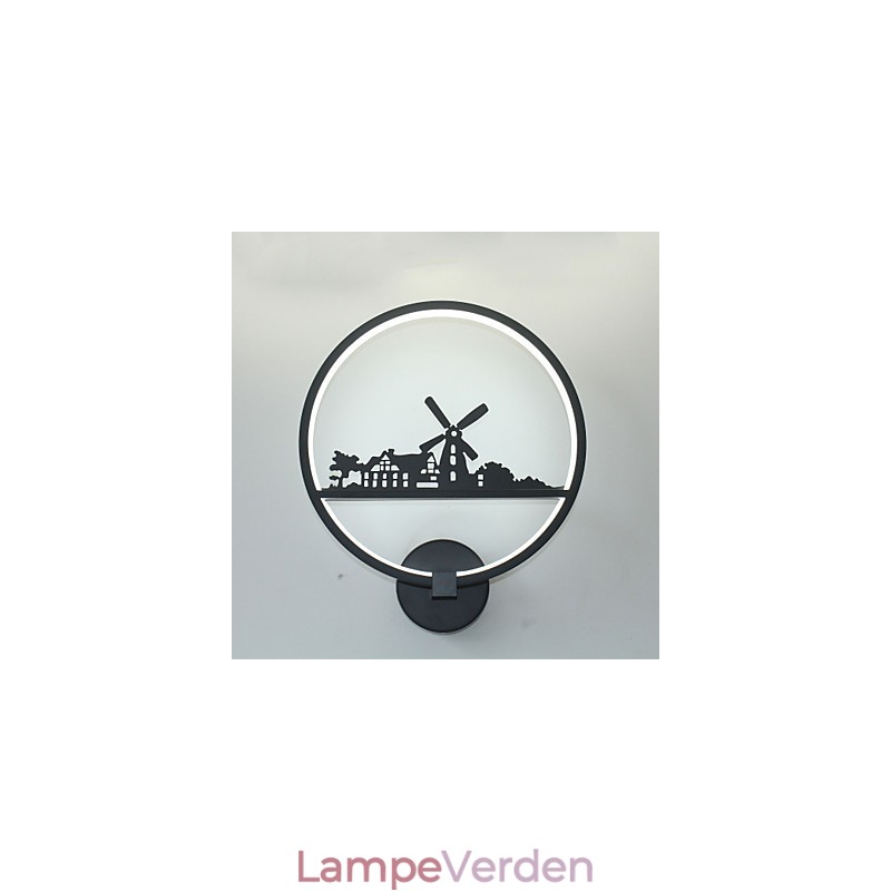 Moderne moderne malerifunktion til væglamper med omgivende lys