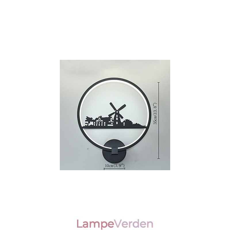 Moderne moderne malerifunktion til væglamper med omgivende lys