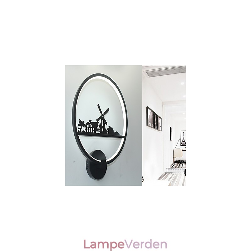 Moderne moderne malerifunktion til væglamper med omgivende lys