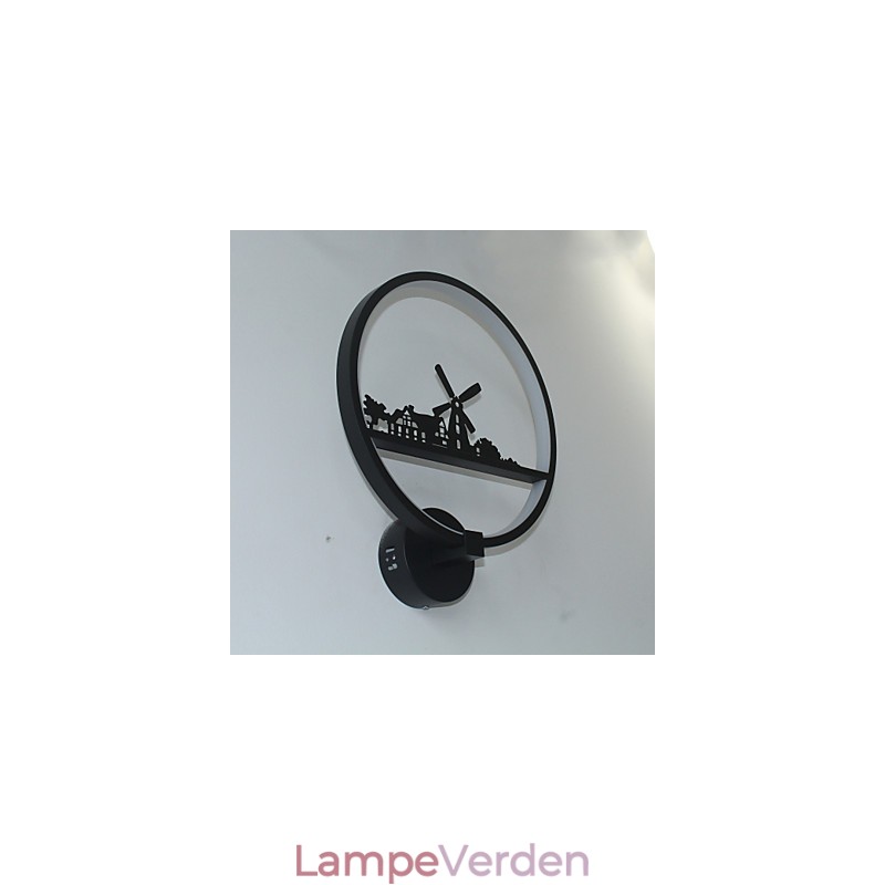 Moderne moderne malerifunktion til væglamper med omgivende lys