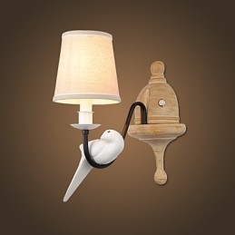 Rustik Lodge Enkelt vintage maleri Feature Ambient Light Wall Sconces Wall Light