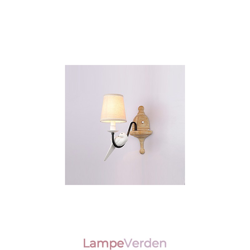 Rustik Lodge Enkelt vintage maleri Feature Ambient Light Wall Sconces Wall Light