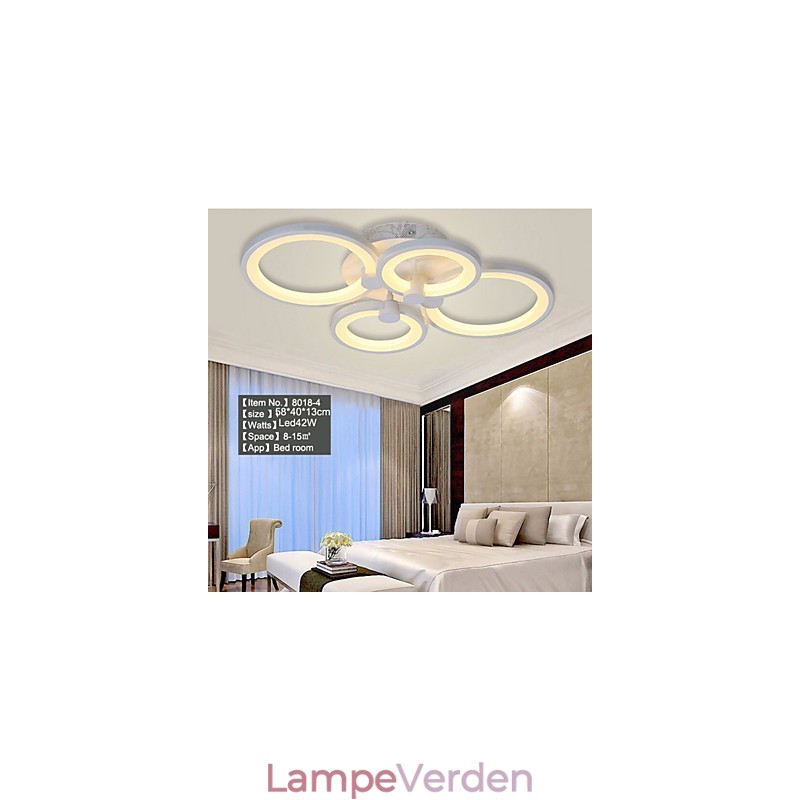 42W Flush Mount moderne moderne maleri metal