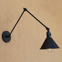 Country Retro Painting Funktion til Mini Style Swing Arm Øjenbeskyttelse Downlight Swing Arm Lights