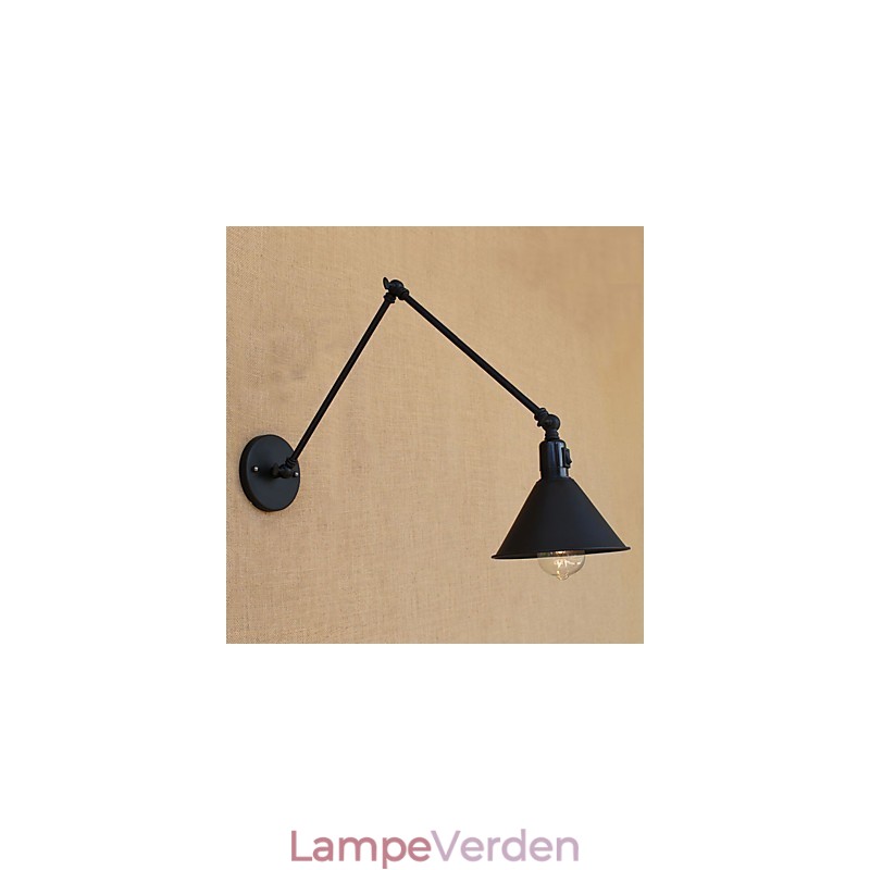 Country Retro Painting Funktion til Mini Style Swing Arm Øjenbeskyttelse Downlight Swing Arm Lights