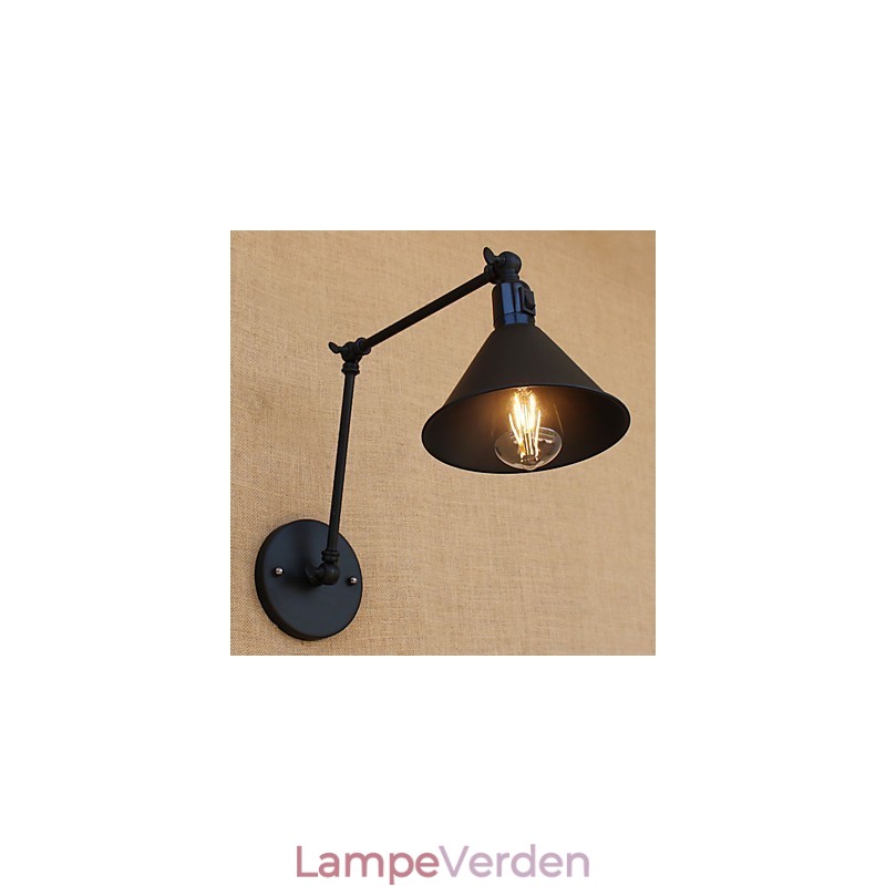 Country Retro Painting Funktion til Mini Style Swing Arm Øjenbeskyttelse Downlight Swing Arm Lights