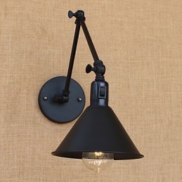 Country Retro Painting Funktion til Mini Style Swing Arm Øjenbeskyttelse Downlight Swing Arm Lights