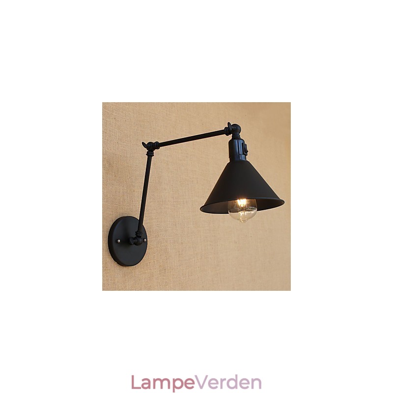 Country Retro Painting Funktion til Mini Style Swing Arm Øjenbeskyttelse Downlight Swing Arm Lights