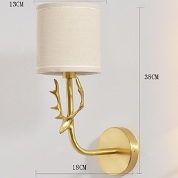 Simpel vintage traditionel klassisk messingfunktion til Mini Style Ambient Light Wall Sconces Wall Light
