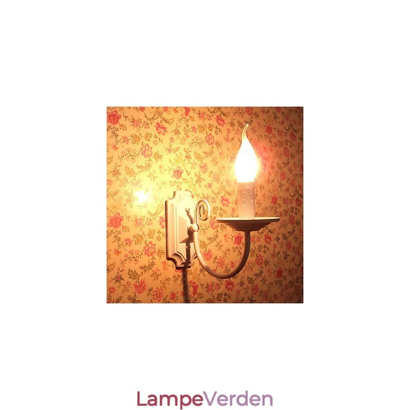 Enkel moderne væglampe stearinlys Enkelthovedlampe Korridor Sengelampe
