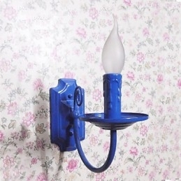 Enkel moderne væglampe stearinlys Enkelthovedlampe Korridor Sengelampe