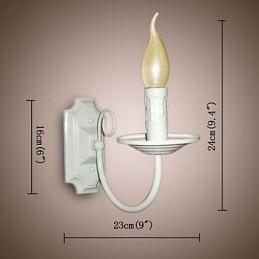 Enkel moderne væglampe stearinlys Enkelthovedlampe Korridor Sengelampe