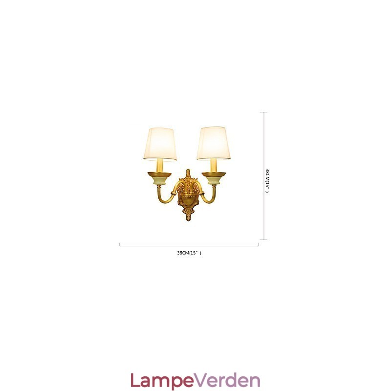 Enkel Country Traditionel Klassisk Messing Funktion til Mini Style Uplight Væglamper Væglampe