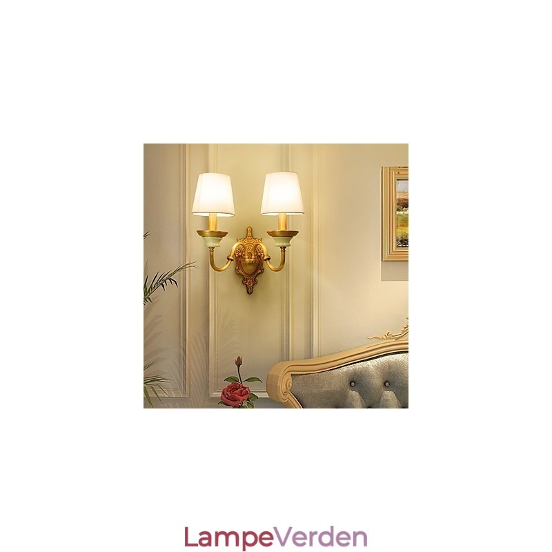 Enkel Country Traditionel Klassisk Messing Funktion til Mini Style Uplight Væglamper Væglampe