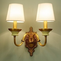 Enkel Country Traditionel Klassisk Messing Funktion til Mini Style Uplight Væglamper Væglampe