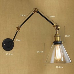 Enkel Vintage Country Retro Malerifunktion til Swing Arm Øjenbeskyttelse Ambient Light