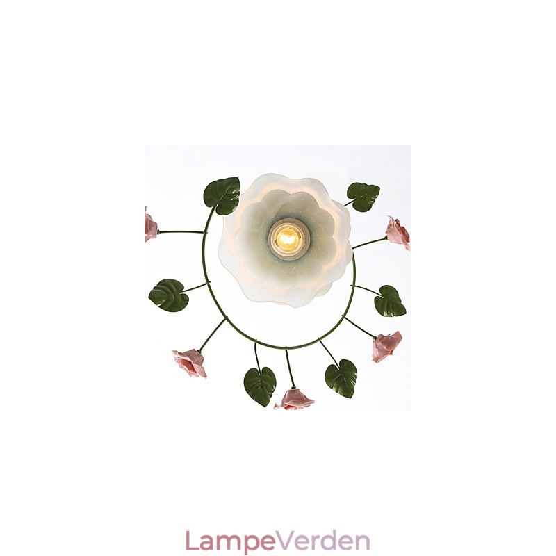 Valentinsdag Rosenhavens blomster og planter absorberer kuppellys