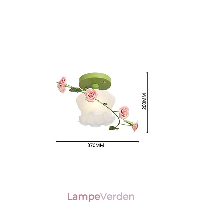 Valentinsdag Rosenhavens blomster og planter absorberer kuppellys