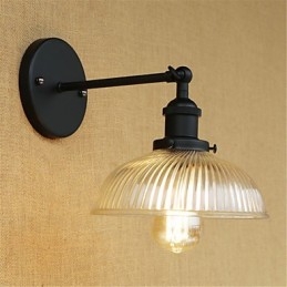Country Retro Painting Feature til Mini Style Øjenbeskyttelse Ambient Light Wall Sconces