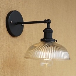 Country Retro Painting Feature til Mini Style Øjenbeskyttelse Ambient Light Wall Sconces