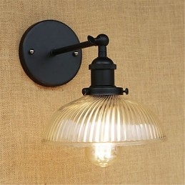 Country Retro Painting Feature til Mini Style Øjenbeskyttelse Ambient Light Wall Sconces