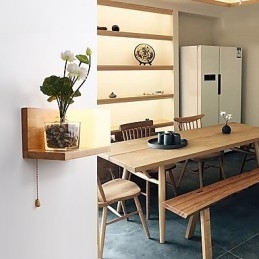 Country Feature for Mini Style Øjenbeskyttelse Ambient Light Wall Sconces Wall Light