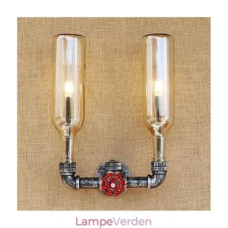 Retro Industriel Vindkontakt Vandflaske Væglampe Væglampe Rav Retro Industriel Vindkontakt Vandflaske Væglampe Væglampe Rav