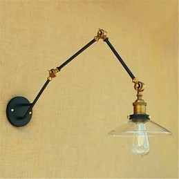 Rustik Lodge Country Chrome-funktion til svingarm omgivende lys svingarmslys
