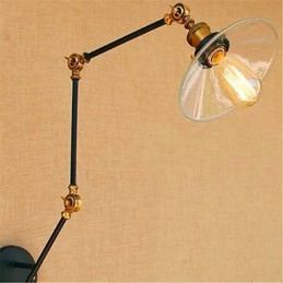 Rustik Lodge Country Chrome-funktion til svingarm omgivende lys svingarmslys
