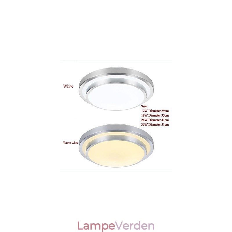 Flush Mount Lights Lys Runde Enkel Moderne Diameter 29CM
