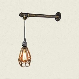Loft vintage væglamper med kontakt Industriel Edison Fashion Simplicity Væglampe Metal Base Cap