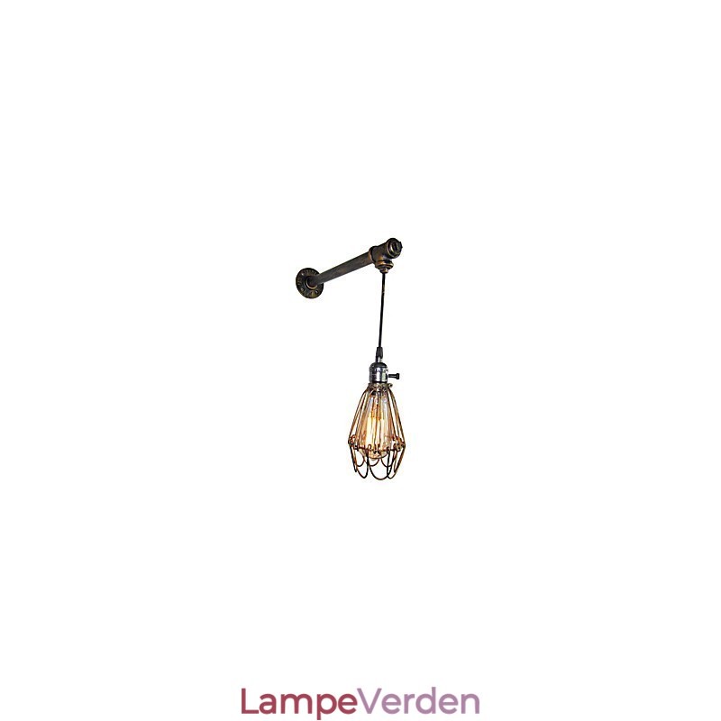 Loft vintage væglamper med kontakt Industriel Edison Fashion Simplicity Væglampe Metal Base Cap