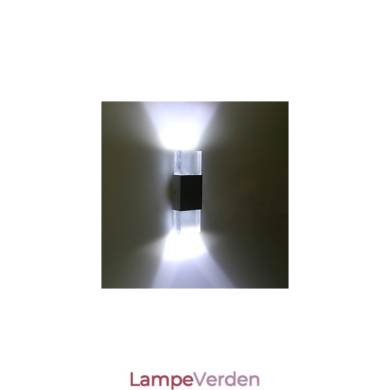 6 fluorescerende rørfatning Moderne moderne skinnende funktion til omgivende lys Væglamper Væglampe