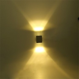 6 fluorescerende rørfatning Moderne moderne skinnende funktion til omgivende lys Væglamper Væglampe