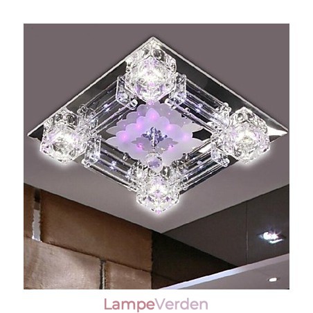 Moderne moderne krystal galvaniseret glas Flush Mount Moderne moderne krystal galvaniseret glas Flush Mount
