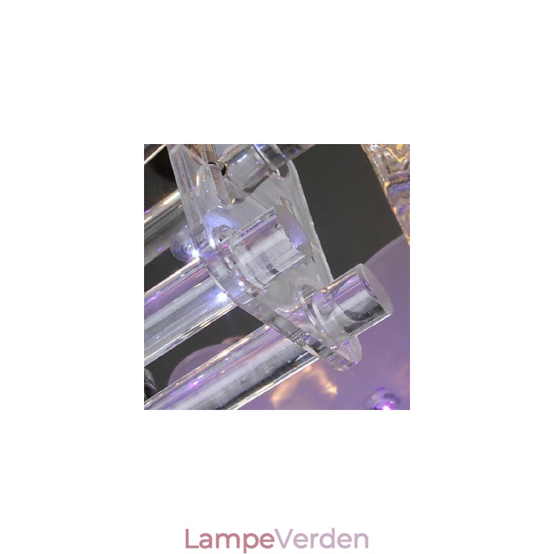 Moderne moderne krystal galvaniseret glas Flush Mount