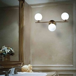 Glasvæglampe Moderne moderne bronzefunktion til Mini Style Uplight væglamper Væglampe