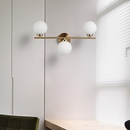 Glasvæglampe Moderne moderne bronzefunktion til Mini Style Uplight væglamper Væglampe