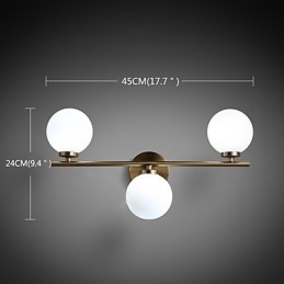Glasvæglampe Moderne moderne bronzefunktion til Mini Style Uplight væglamper Væglampe