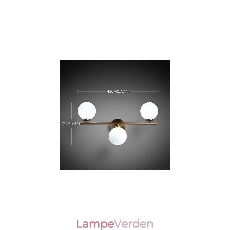 Glasvæglampe Moderne moderne bronzefunktion til Mini Style Uplight væglamper Væglampe