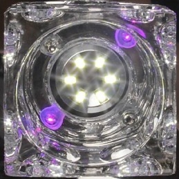 Moderne moderne krystal galvaniseret glas Flush Mount