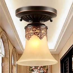 Vintage Country Island Maleri Metal Flush Mount