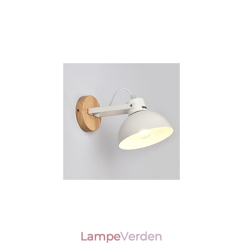 Vintage træ Art Deco Metal Metal Rustik Væglampe Stue Spisestue Gang Væglampe Sort Hvid Valgfri