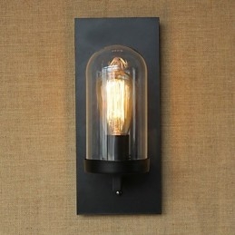 Kreativ moderne minimalistisk Restaurant Bar Amerikansk landgang trapper Edison væg enkelt pandelampe glas