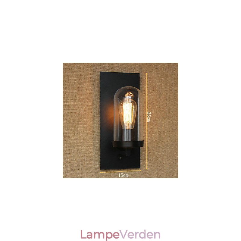 Kreativ moderne minimalistisk Restaurant Bar Amerikansk landgang trapper Edison væg enkelt pandelampe glas