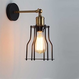 Loft vintage væglamper Industriel Edison Mode Enkelhed Væglamper Metal Base Cap
