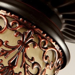 Vintage Country Island Maleri Metal Flush Mount